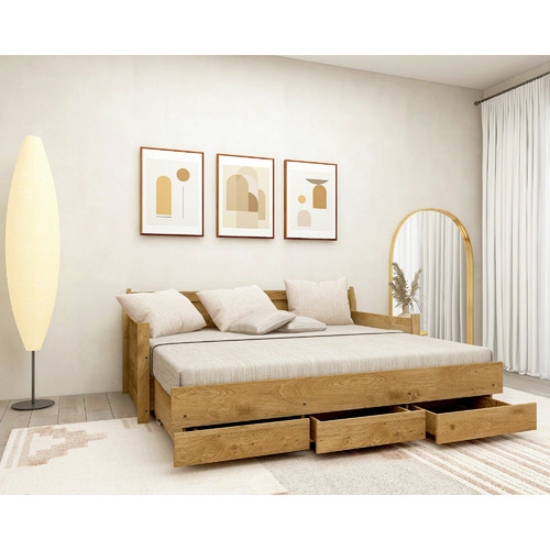 Natural Mia Daybed with Trundle